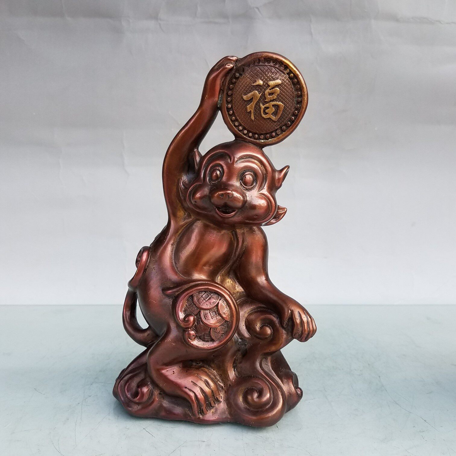 纯铜孙悟空福猴摆件战胜佛铜猴子生肖居家装饰礼品摆件