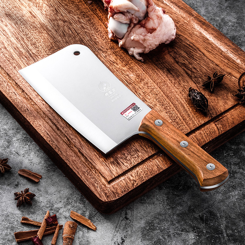 邓家刀家用砍骨刀专用斩骨刀剁骨刀锻打加厚不锈钢骨头斩骨刀