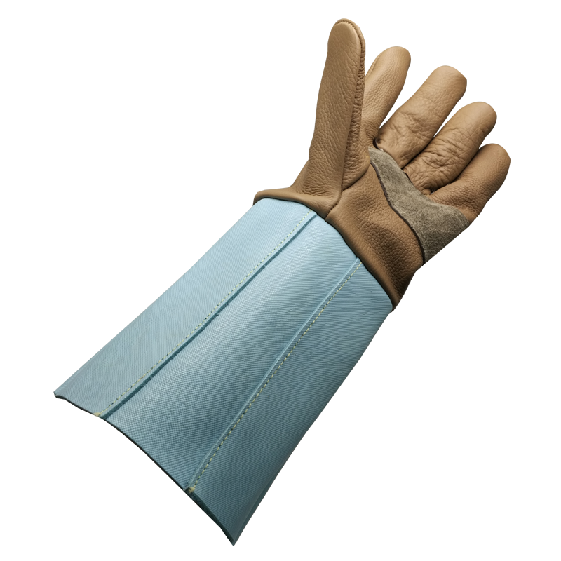 神器摘花花椒加厚牛皮防抓手套防刺防扎园艺防护手套