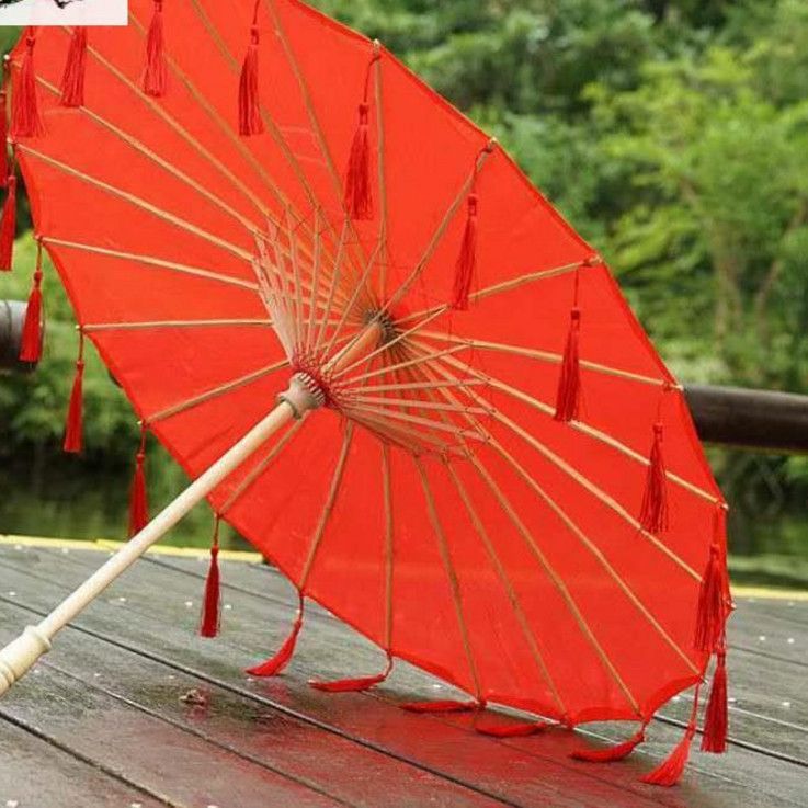 天官赐福周边花城伞红古风汉服道具饰品银蝶工艺伞