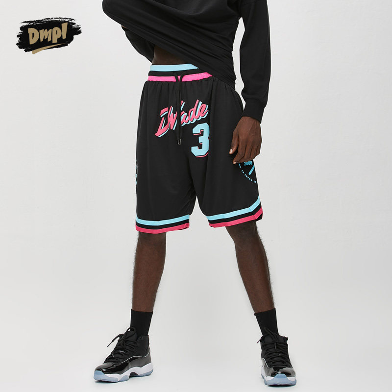 dmpl热火城市篮球短裤宽松休闲潮流五分跑步运动中长裤短裤