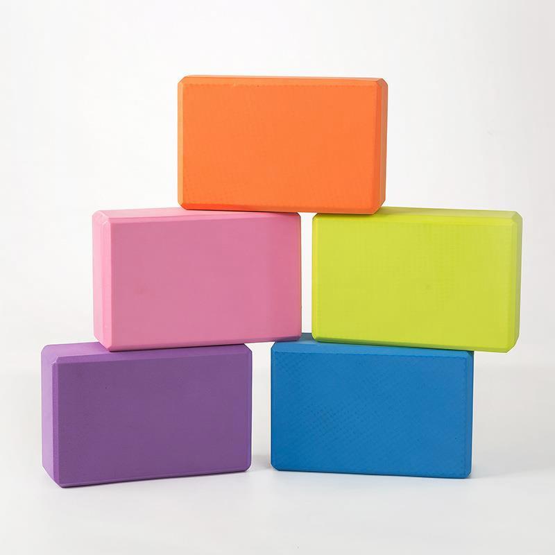 趣味运动会瑜伽砖摸石过河砖块活动体育彩色器材瑜伽砖