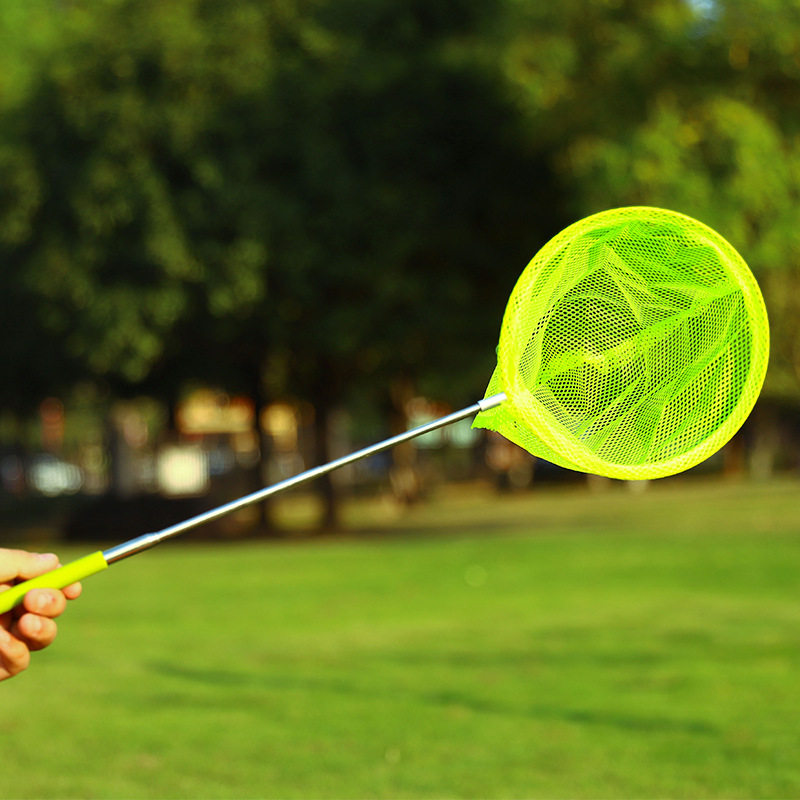 不锈钢伸缩网儿儿童渔网网捕虫网蝴蝶网抓捞鱼其它玩具