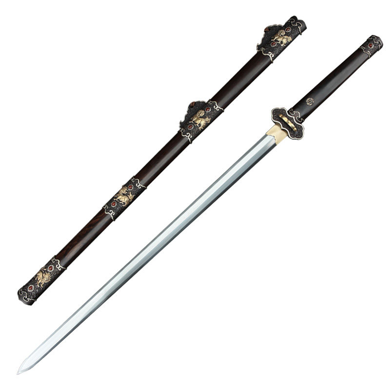 龙泉市全匠宝剑唐剑花纹钢八面剑唐横刀长款镇宅宝剑冷兵器未开刃