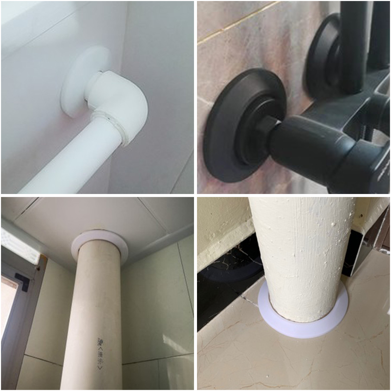 暖气管道装饰圈pvc排水管套消防镀锌钢管洞口装饰盖遮丑墙孔遮挡
