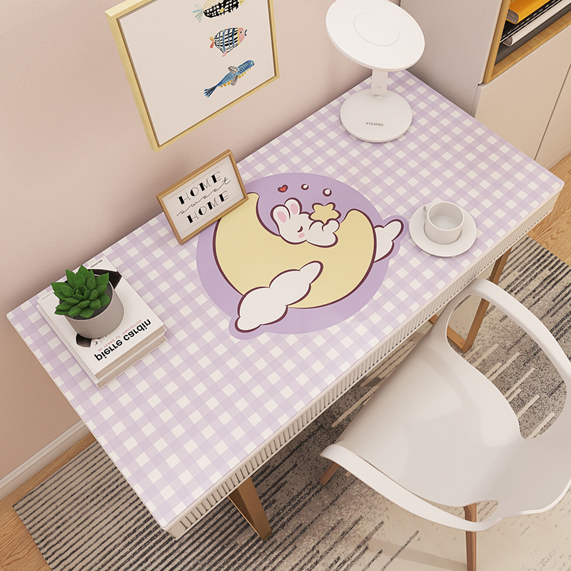 书桌儿童学生专用可爱ins卡通桌布防水免洗桌布