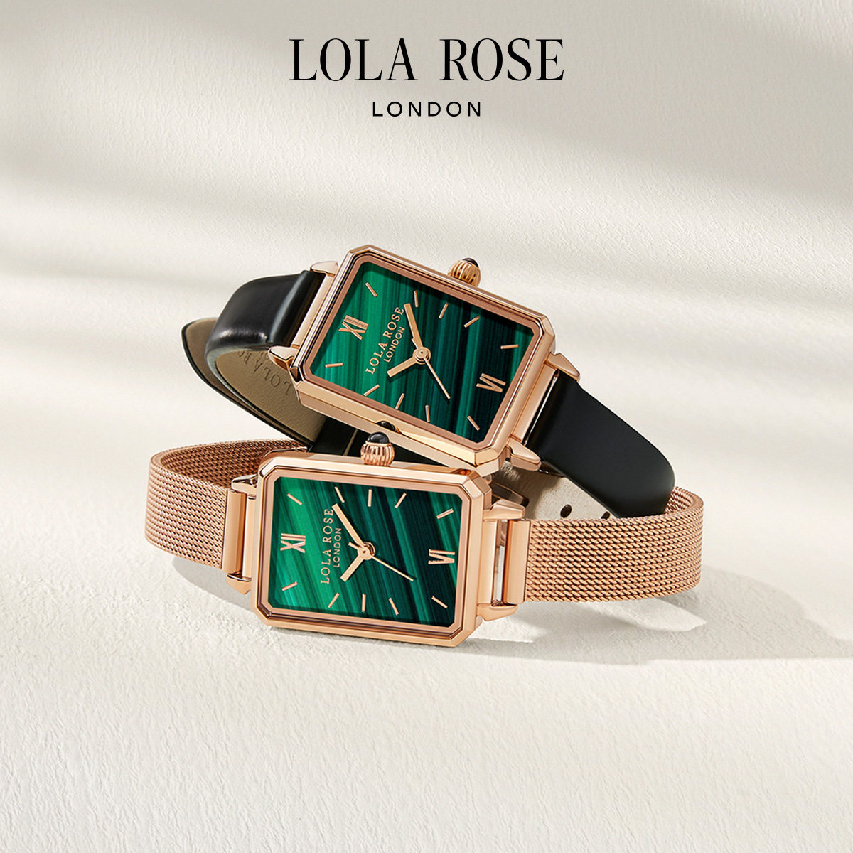 礼盒女友手表方形套装部分小绿roselola日达欧美腕表