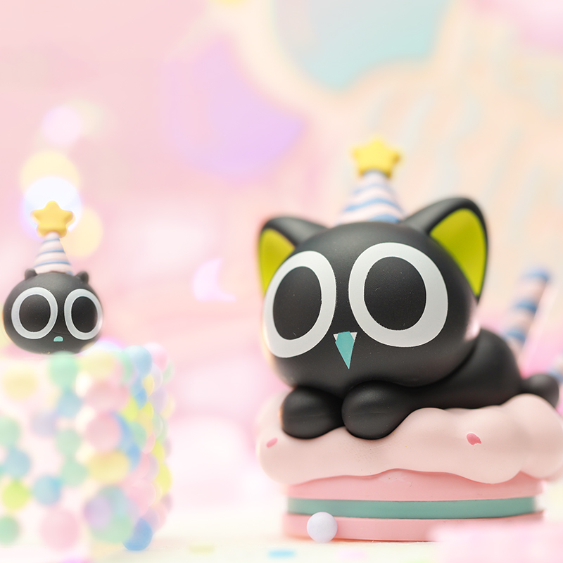 棒潮罗小黑生日派对系列盲盒潮玩手办可爱女生潮玩盲盒