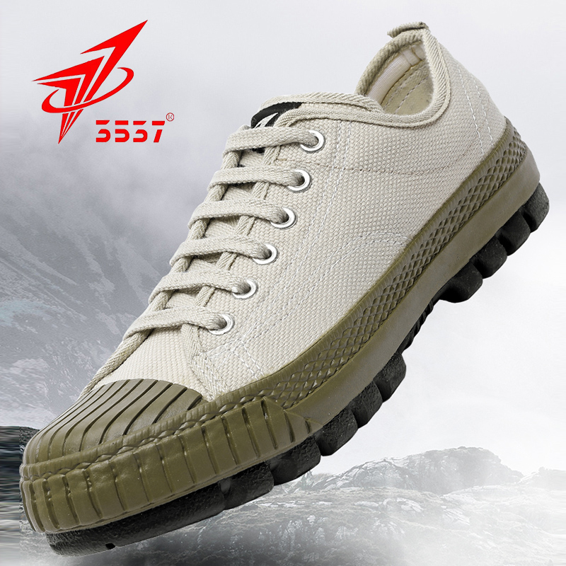 正品3537解放鞋男低帮帆布训练鞋女耐磨工地劳动胶鞋防臭劳保鞋夏