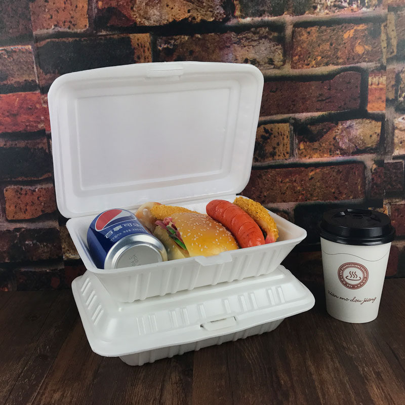 一次性发泡餐盒泡沫大号烧腊盒饭盒快餐盒烧鸭外卖一次性餐盒