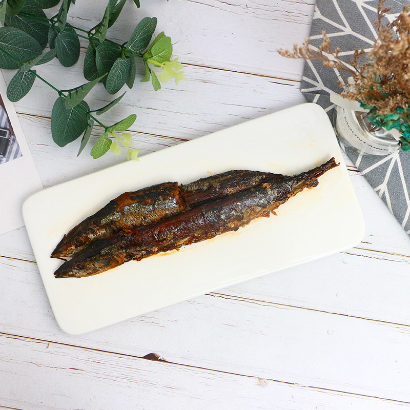 渔家翁岩煎秋刀鱼干2袋90g海产品网红小吃货零食即食秋刀鱼干抖音