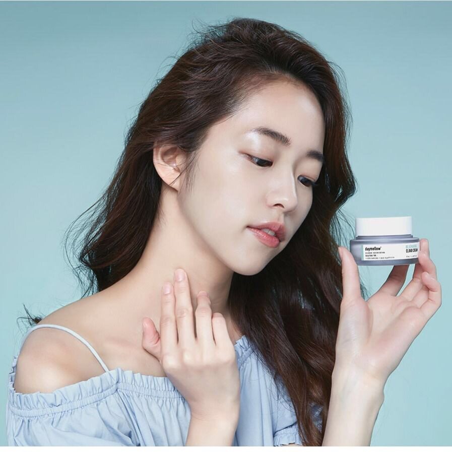 daymellow/迪美露蓝色海洋面霜补水保湿矿物质清爽云朵