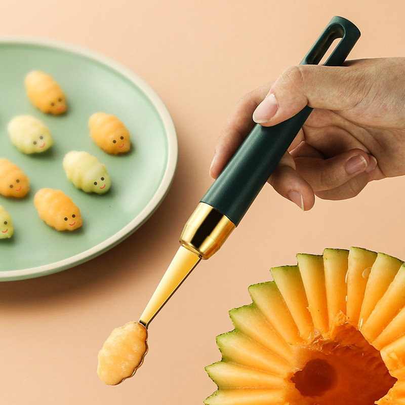 不锈钢西瓜勺子冰淇淋神器雕花分割果球水果工具水果分割器