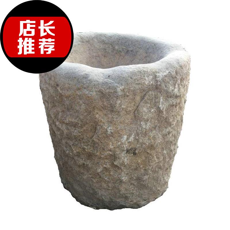 老石农村石臼捣米石槽臼石材石器石缸石石雕石磨石雕