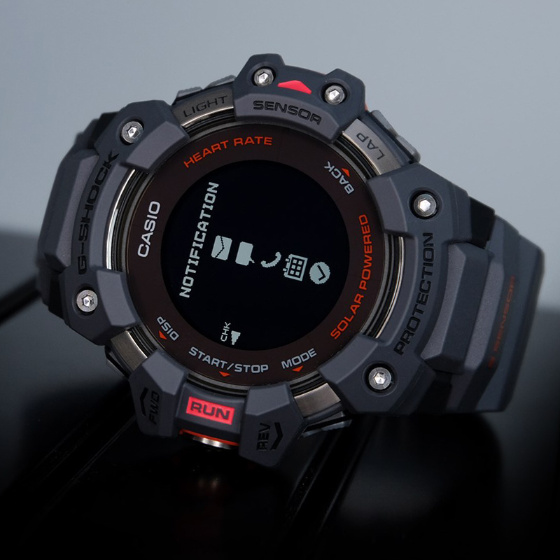 卡西欧猫人三代g-shock新款心率防水智能手表gbd-h1000-1-1a7日韩腕表