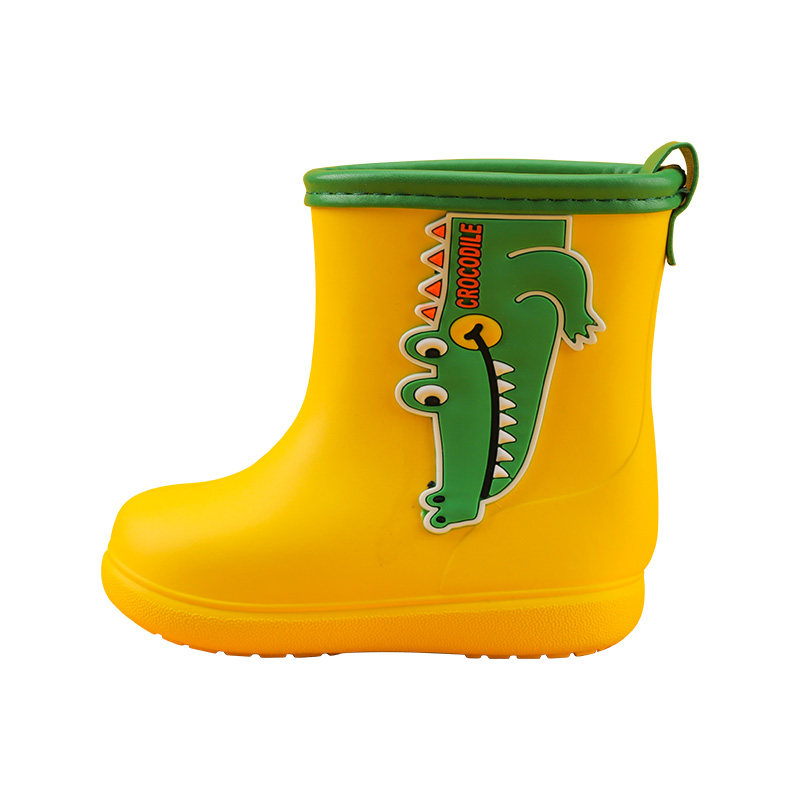 儿童雨鞋男童宝宝雨靴防滑防水加绒可拆卸保暖雨靴