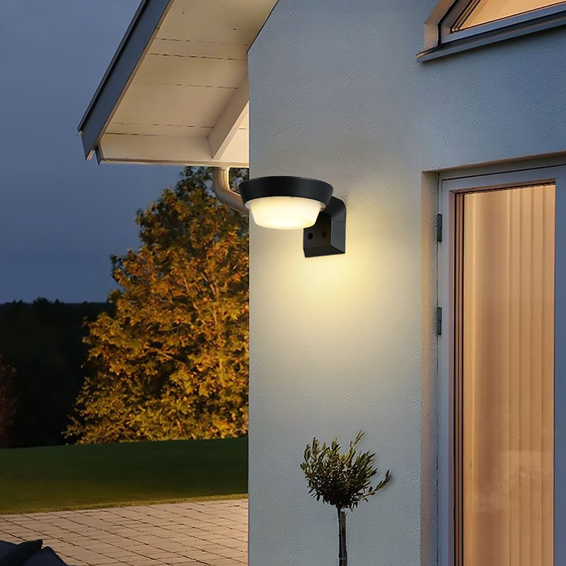 壁灯太阳能户外防水庭院灯简约现代外墙花园别墅墙壁壁灯