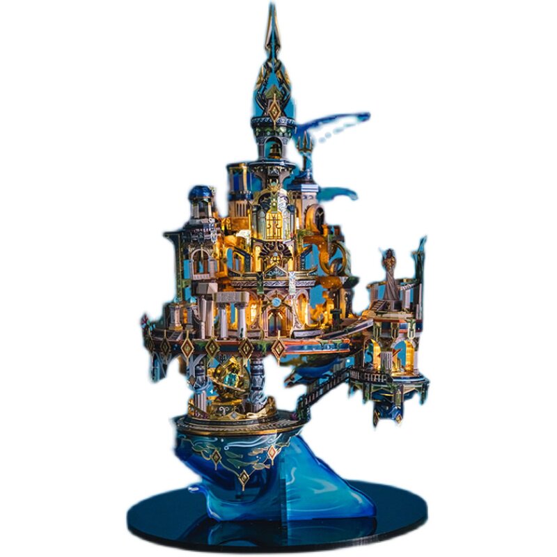 艺模亚特兰蒂斯3d金属拼图立体拼装模型高难度diy建筑