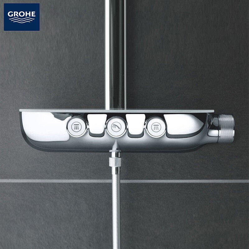 恒温grohe高仪德国进口按键淋浴花洒瑞雨智能恒温花洒套装