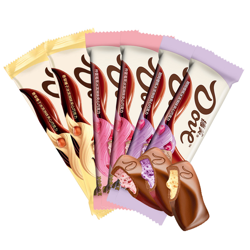 巧克力香草德芙冰淇淋夹心41g榛子朗姆樱桃巧克夹心巧克力