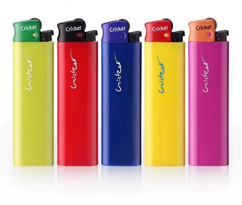 cricket草蜢正品原装进口经典纯色一次性砂轮火石打火机一次性打火机