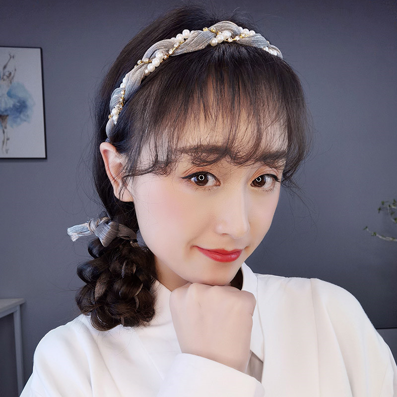 2021年头箍珍珠发箍女百搭韩国压发发卡外出新款发饰