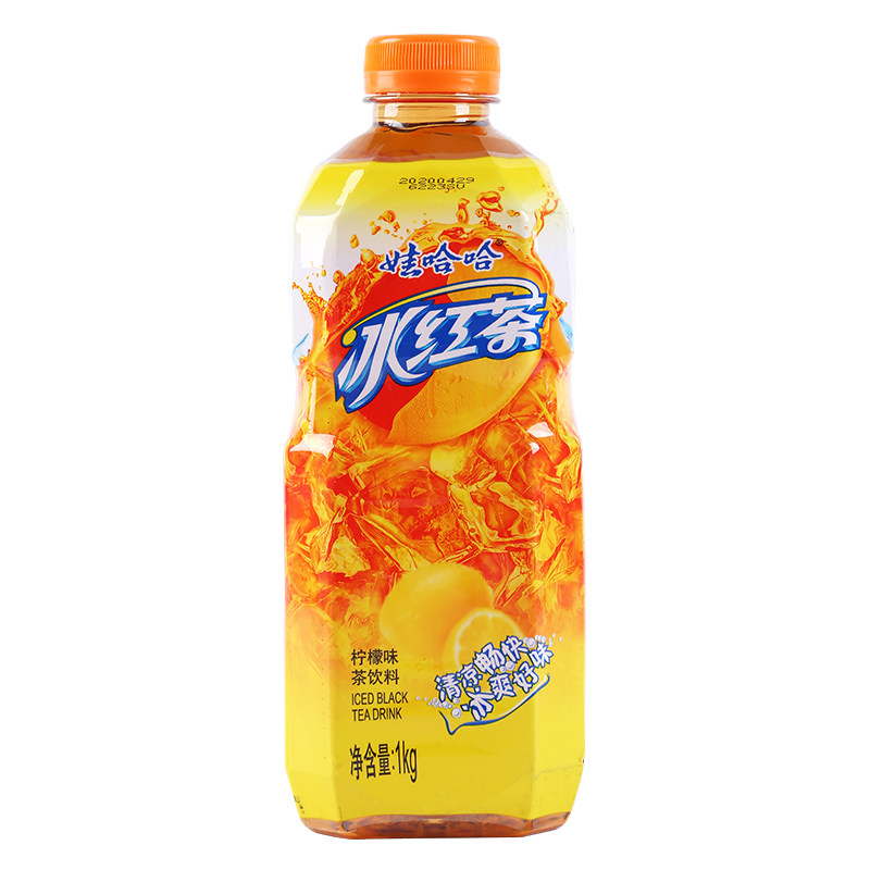 娃哈哈冰红茶1l8瓶整箱哈哈夏季清凉解暑茶饮料果味