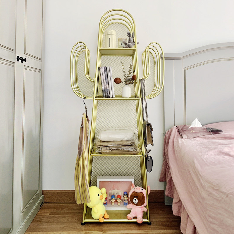 房间床边置物架床头架子卧室落地收纳儿童布置搁板