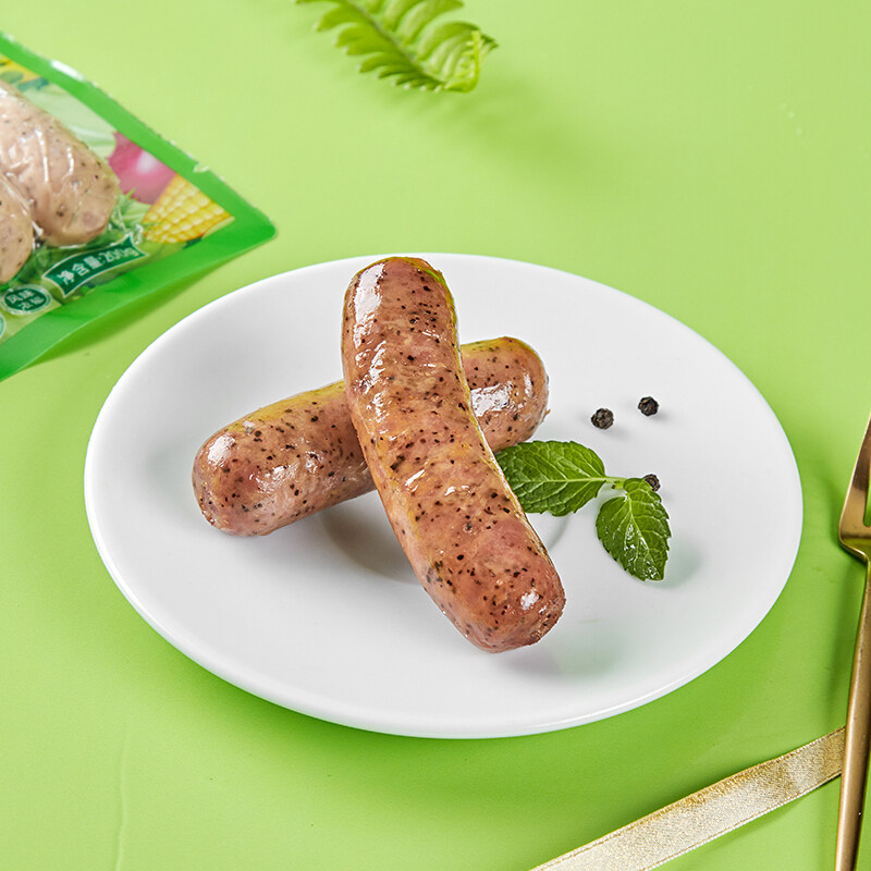 安井椒烤黑胡椒味纯香肠火山山石烤肠火腿肠韩式香肠