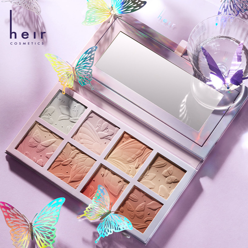 heir赫艾迩八色渐变腮红显色细腻修容