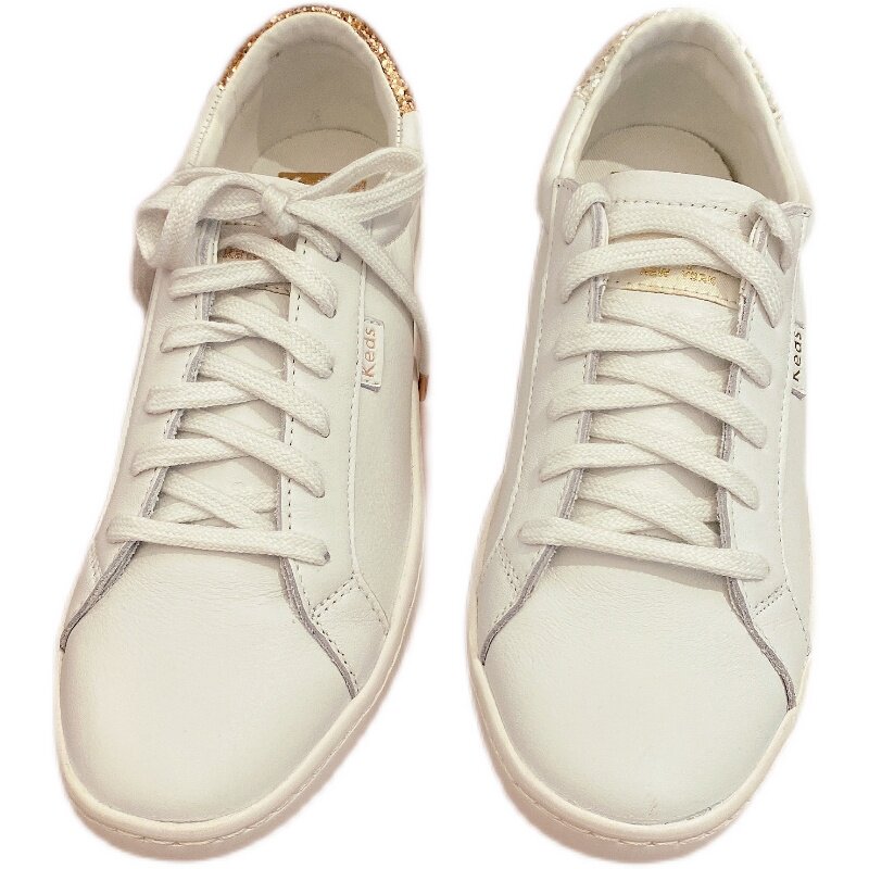 kedskatespade联名真皮轻软小白鞋亮片休闲鞋ace浅口时尚休闲鞋