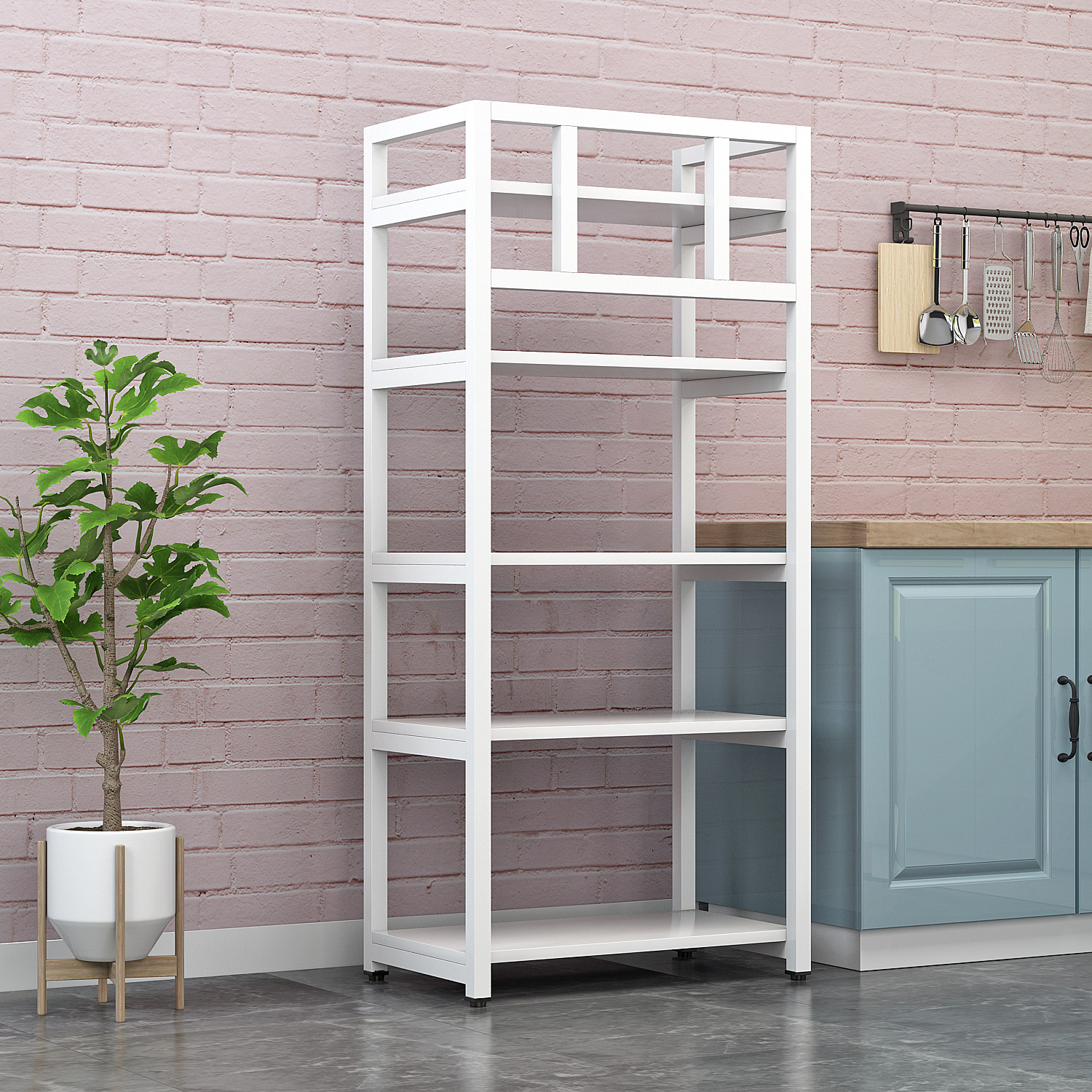 厨房置物架落地省空间家用多层微波炉置物架多功能储物烤箱收纳柜