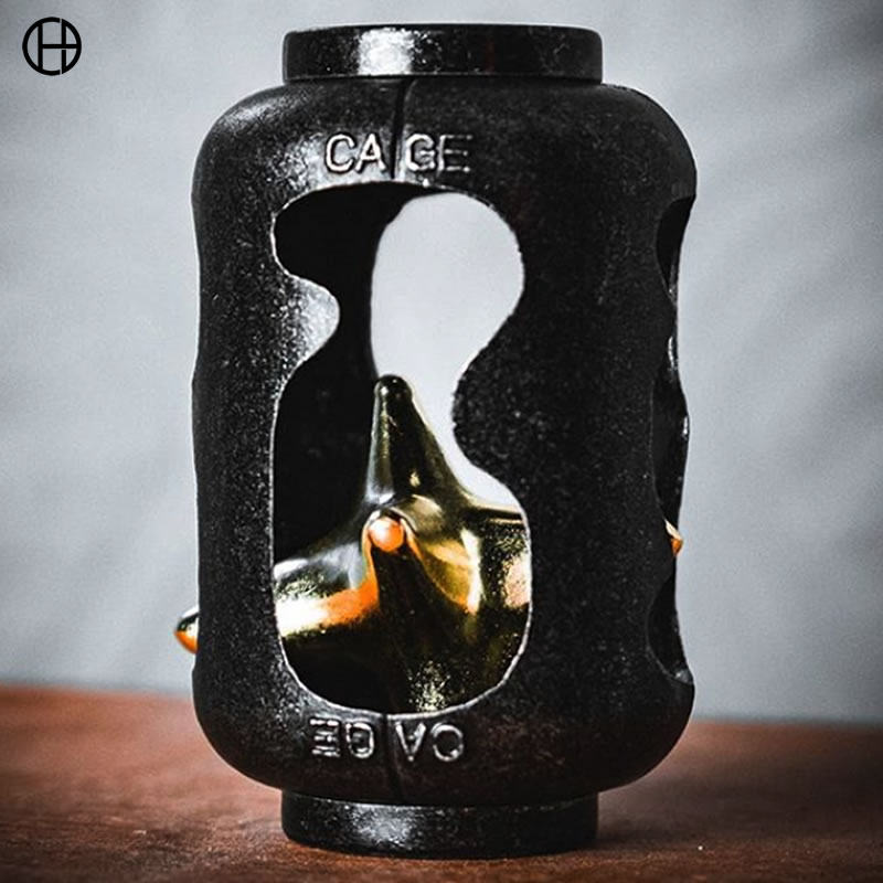 hanayama魔金动脑解锁玩具笼款puzzle创意金属成人解锁