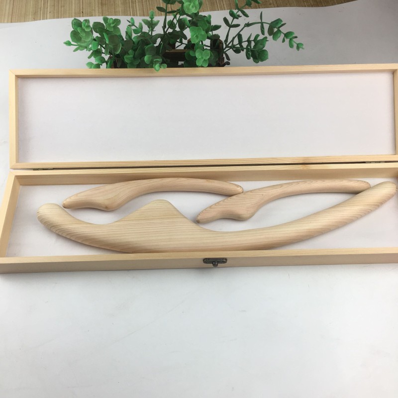 日式桧木体雕棒面雕棒全身经络美颜雕塑棒刮按摩棒