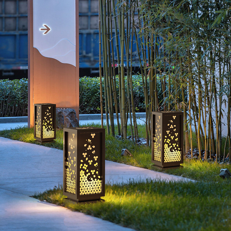 达新中式花园布置草坪灯户外园林园林景观景观灯现代草坪灯