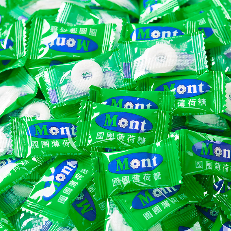 伊妙圈圈薄荷散装mints火锅招待糖果清凉糖冰圈糖果