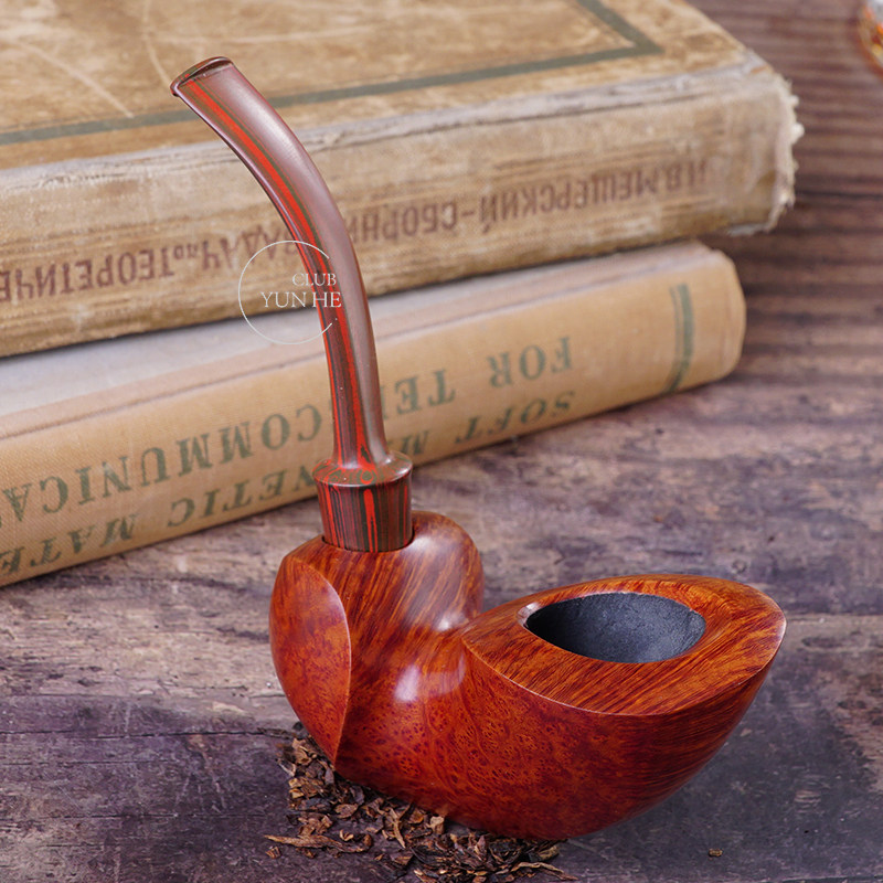 云鹤美国进口toddjohnson托德蜗牛手工制石楠木楠木烟斗