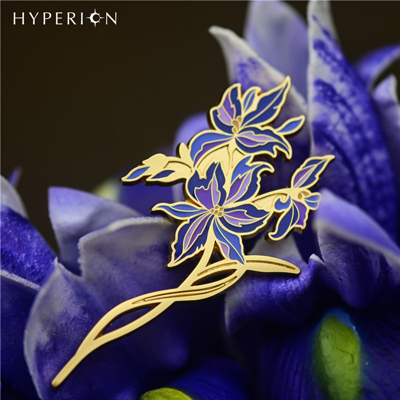 莫奈花园系列金属夜光艺术徽章胸针高档时尚胸针