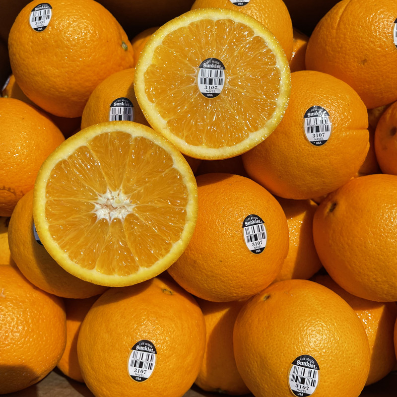 现货美国新奇士黑标3107脐橙大果5斤10个甜橙橙