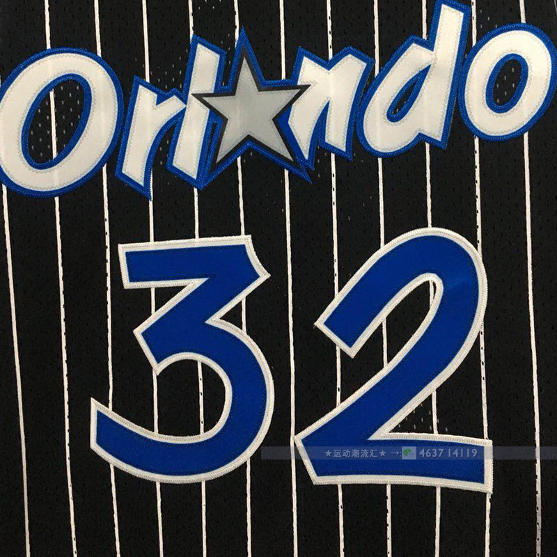 复古魔术队32号奥尼尔刺绣健身湖人球衣大鲨鱼网黑色眼男女背心