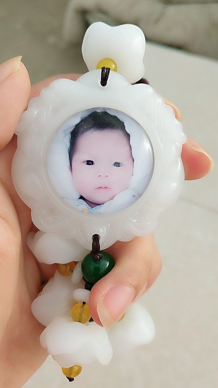 吊坠胎毛挂件婴儿车胎发纪念品diy车内汽车项链胎毛挂坠