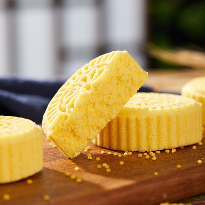 小米薏米淮山糕饼点心手工老式老人解饿零食传统糕点