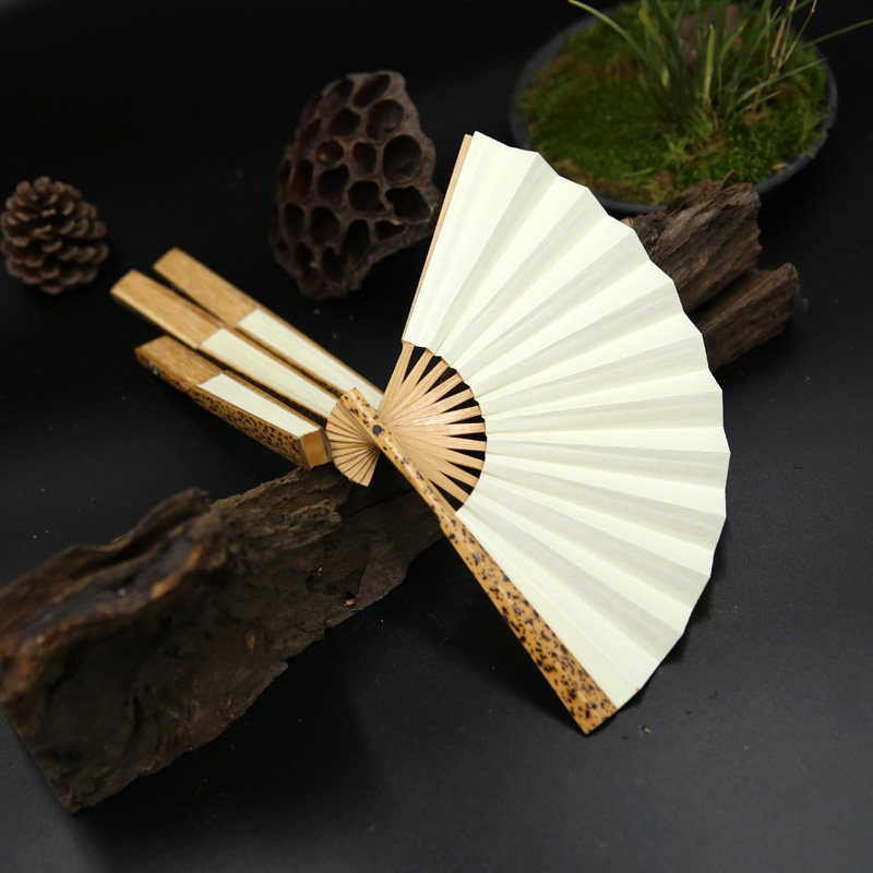 新款小扇扇子袖珍5寸6寸斑竹折扇4寸随身扇子
