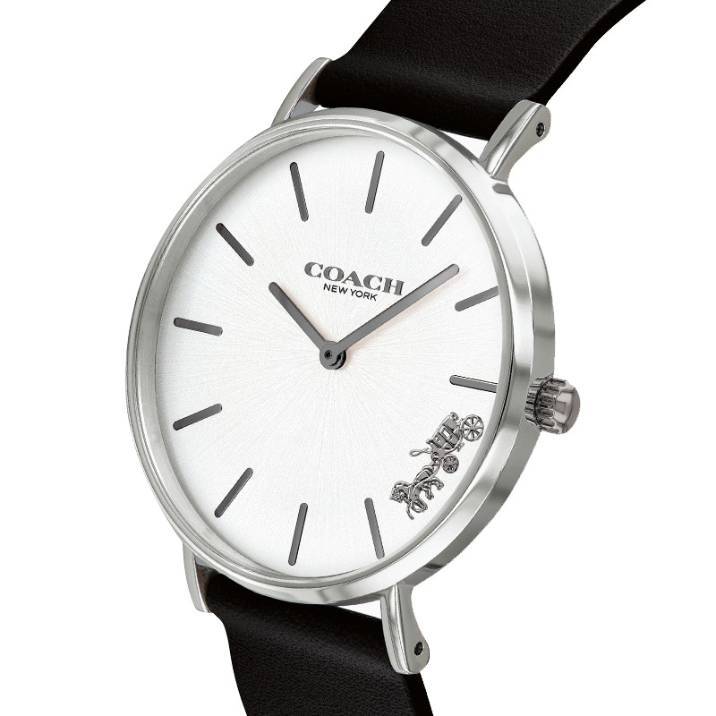 coach蔻驰perry系列石英表皮带女表简约欧美腕表