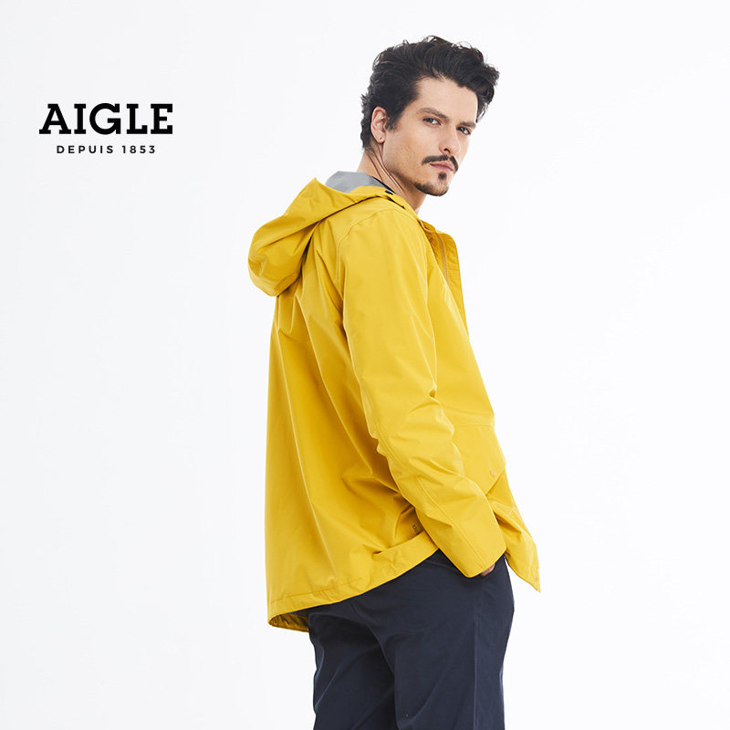 法国aigle艾高hollel防水防风透汽夹克goretex冲锋冲锋衣