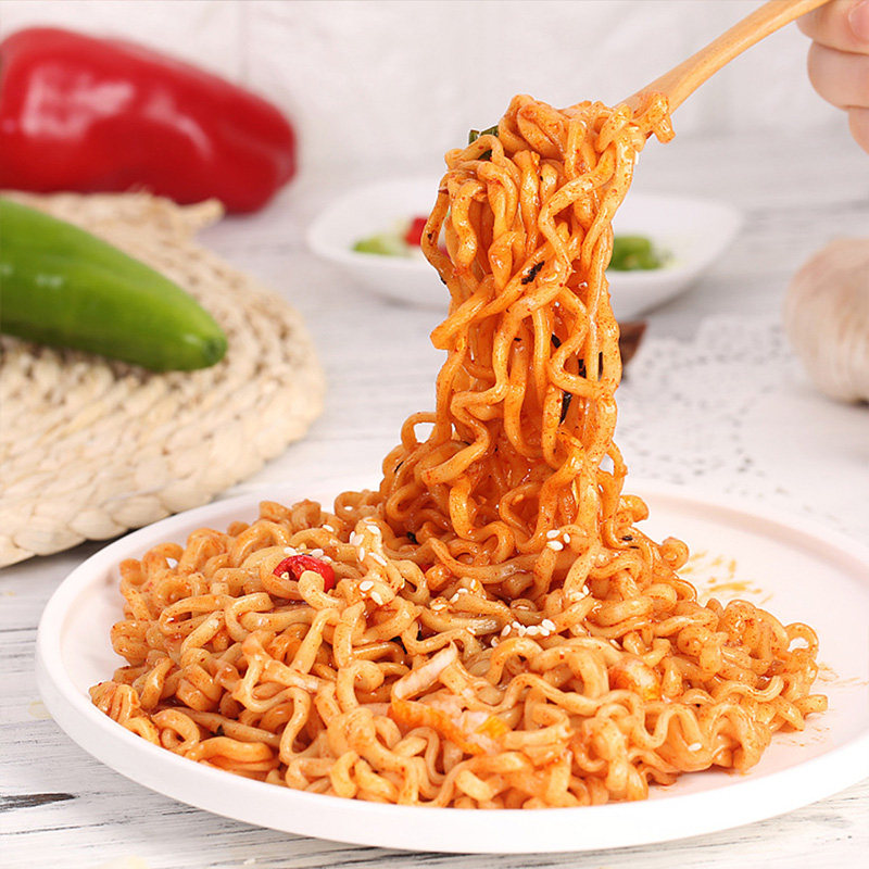 金紫阳火鸡面135g5包懒人速食方便面火锅面韩式口味超辣双倍辣