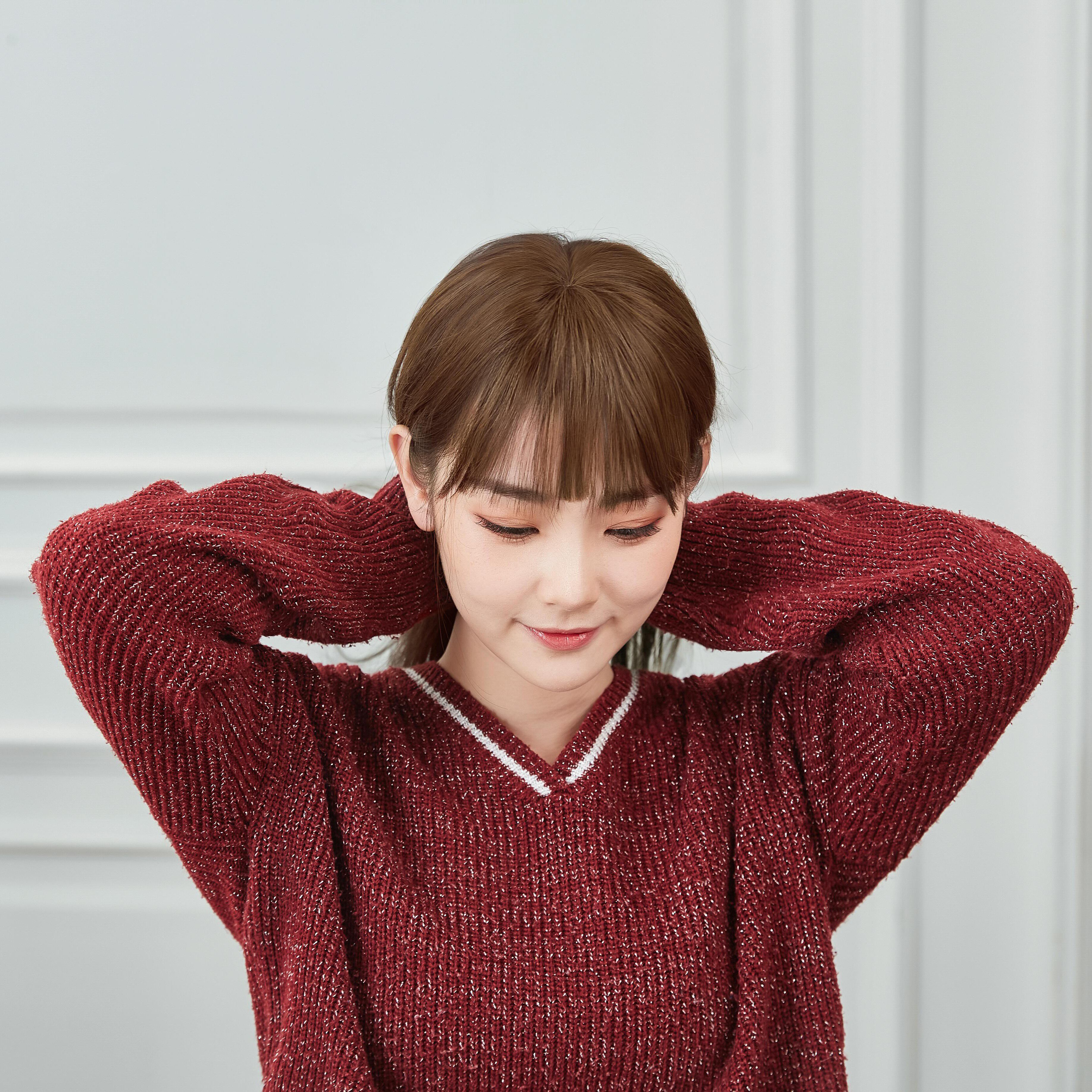 全真一片海女刘海女空气隐形片式自然无痕超薄刘海片