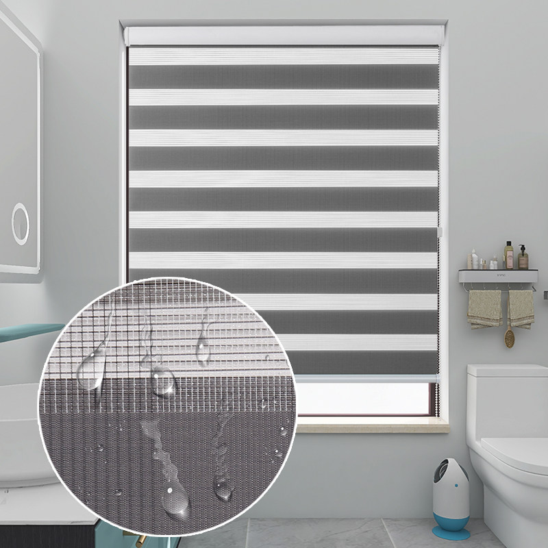 柔纱卷帘2020新款窗帘遮光打孔拉帘浴室卫生间卷帘