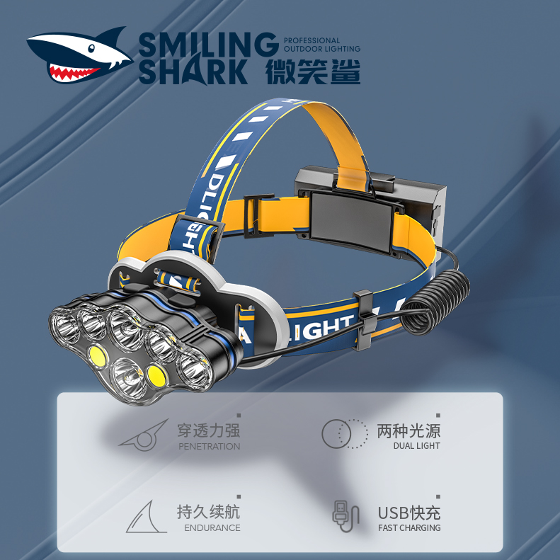 手电筒强光充电头灯超亮头戴式远射led大功率超长续航夜钓鱼赶海