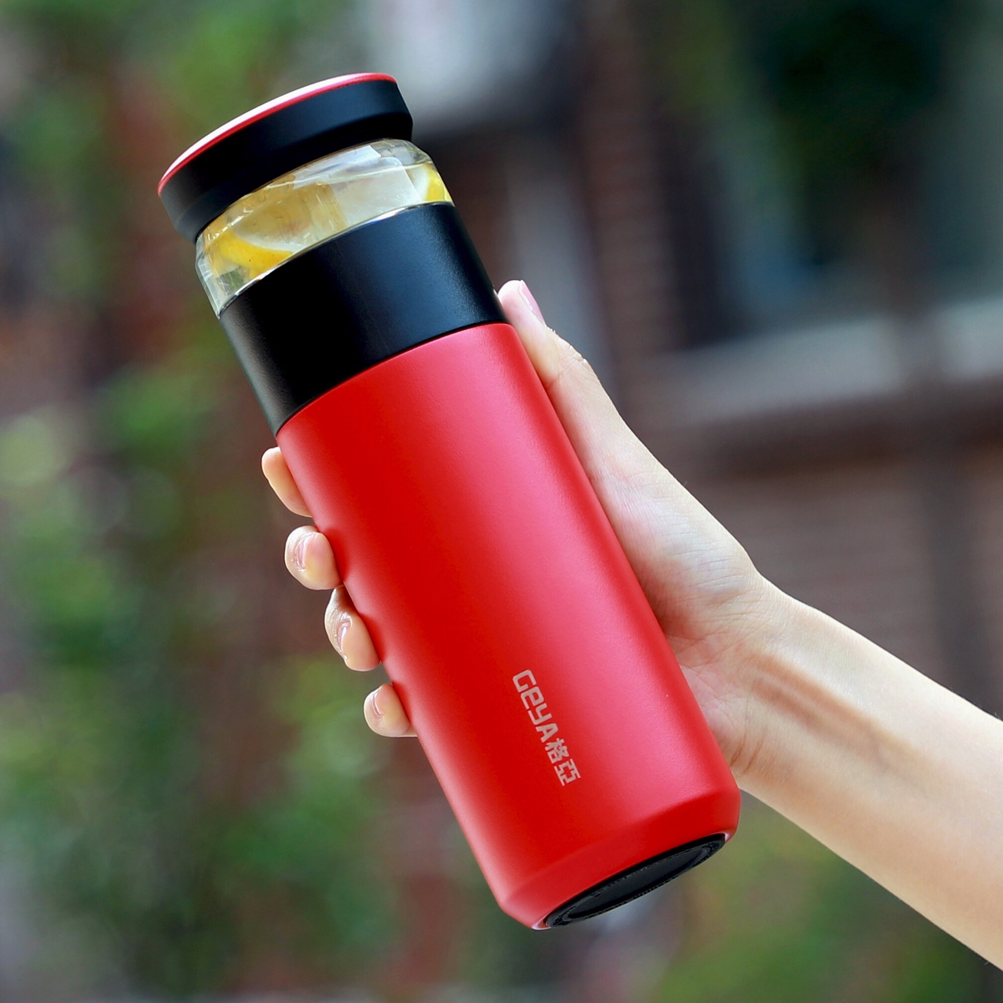 格亚茶水分离泡茶茶杯男女高档不锈钢保温杯便携保温杯